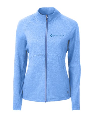 Cutter & Buck Adapt Eco Knit Heather Recycled Womens Full Zip